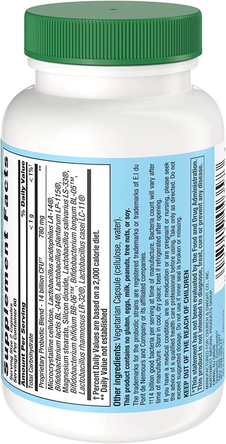 Nutrition Now Pb8 Acidophilus Probiotic – 120 Vegetarian Capsules
