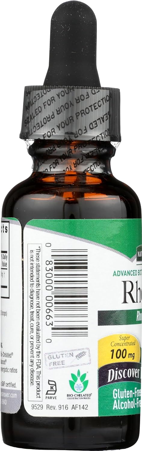 Nature's Answer Rhodiola Root, Alcohol-Free, 30 mL (1 oz)
