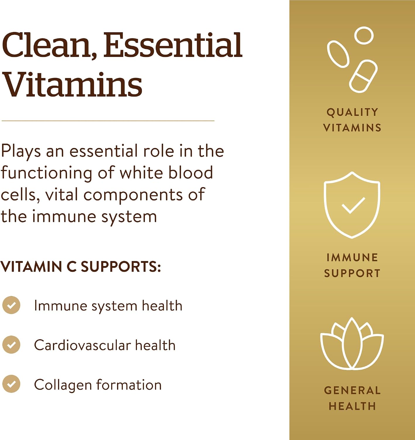 Solgar Vitamin C 500 mg, 100 Vegetable Capsules