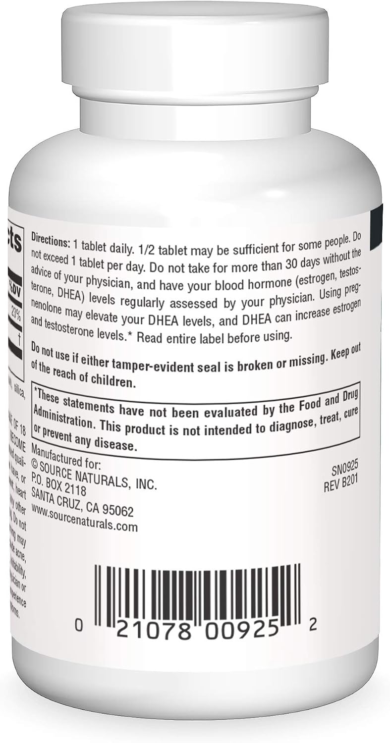 Source Naturals Pregnenolone 50 mg, 120 Tablets