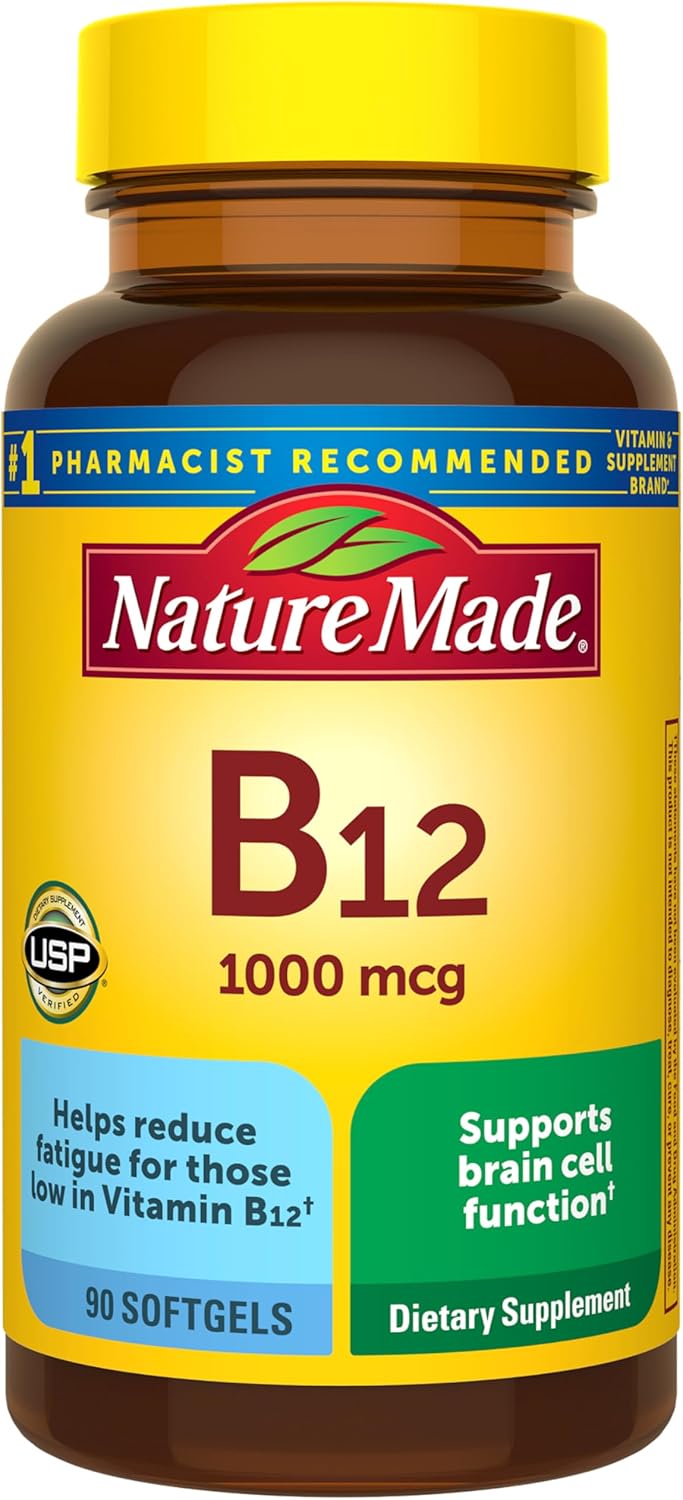 Nature Made Vitamin B12 1000 mcg, 90 Softgels