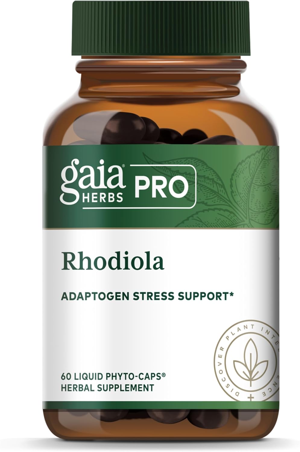 Gaia Herbs PRO Rhodiola Root Extract – Adaptogen for Energy & Stress Support – 60 Phyto-Caps