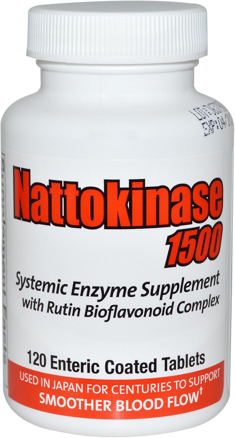 Nattokinase Supplement 1500 FU – Systemic Enzyme for Circulatory Support