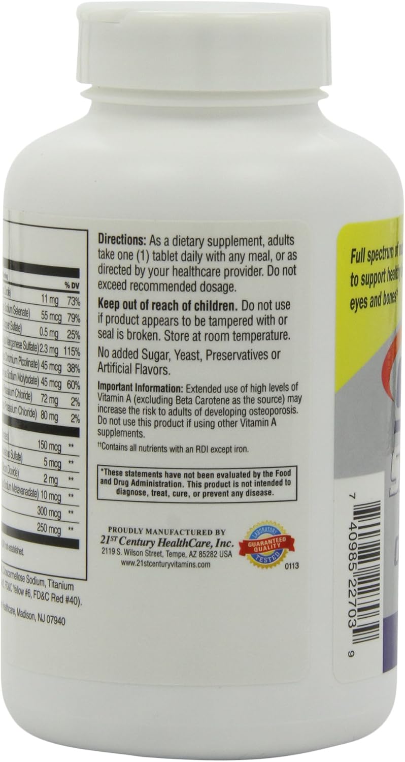 21st Century Sentry Senior, 265 Tablets (Pack of 2) - görsel 5