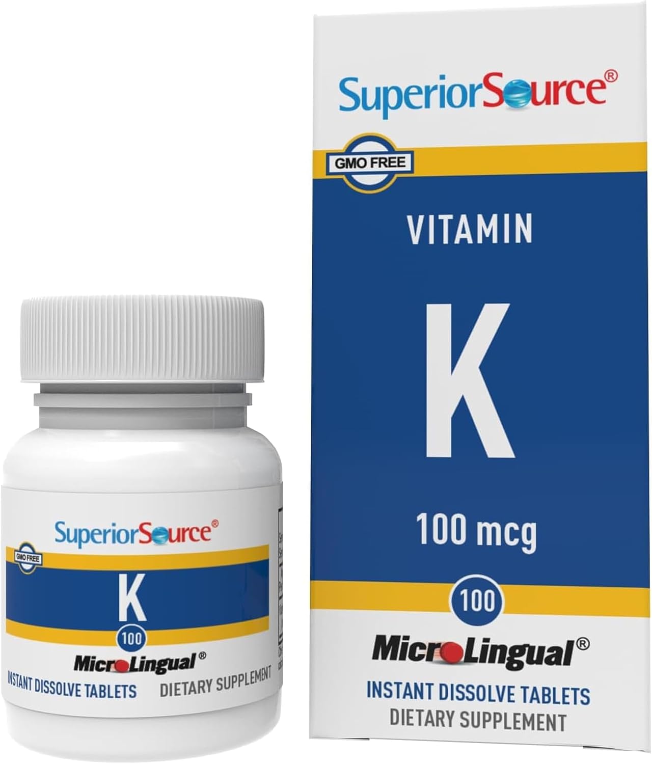 Superior Source Vitamin K 100 mcg - 30 Sublingual Tablets