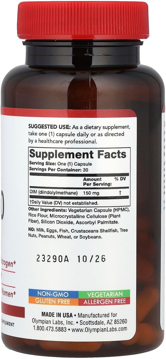 Olympian Labs DIM Extra Strength – 30 Vegetarian Capsules