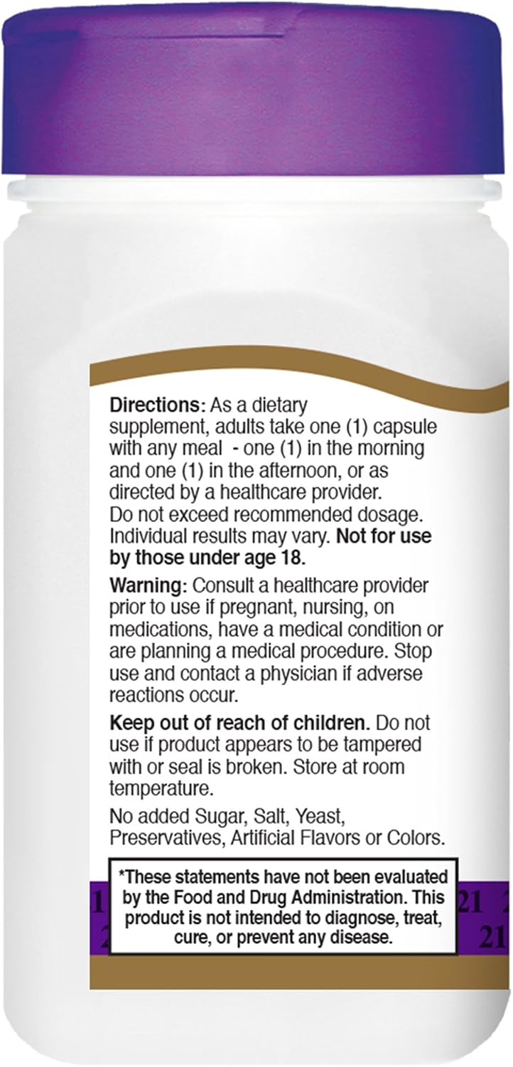 21st Century DHEA 25 mg Capsules, 180 Count (Pack of 2)