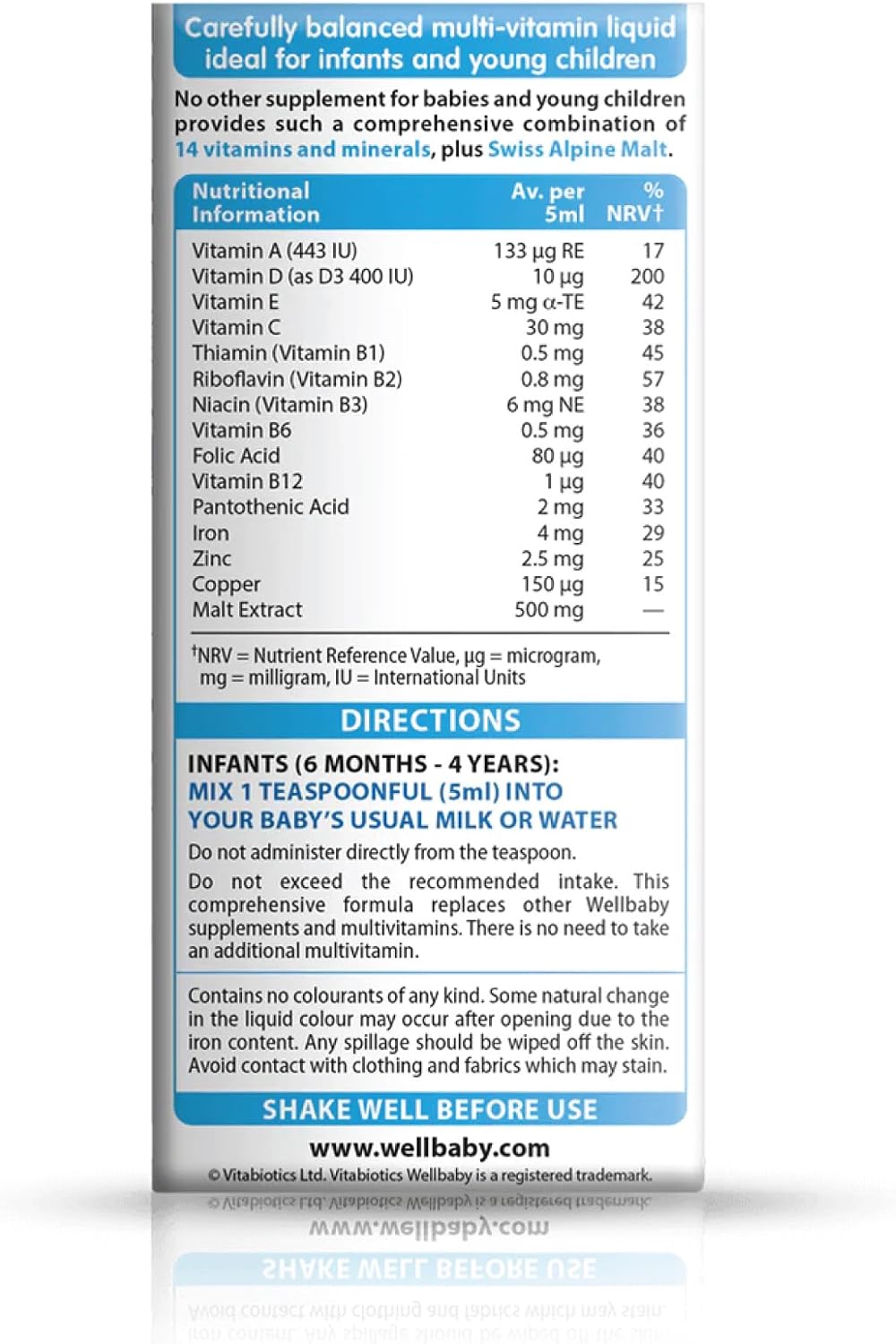 Vitabiotics Wellbaby Multi-Vitamin Liquid – 150 mL
