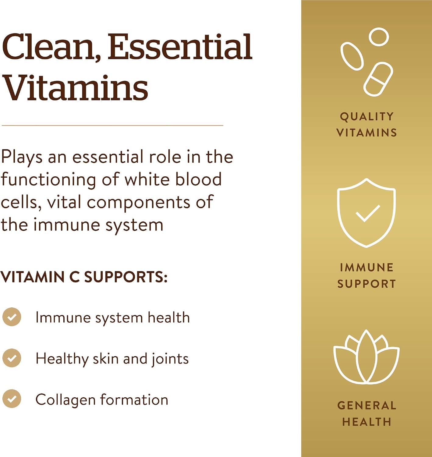 Solgar Vitamin C 500 mg, 250 Vegetable Capsules – Immune & Antioxidant Support