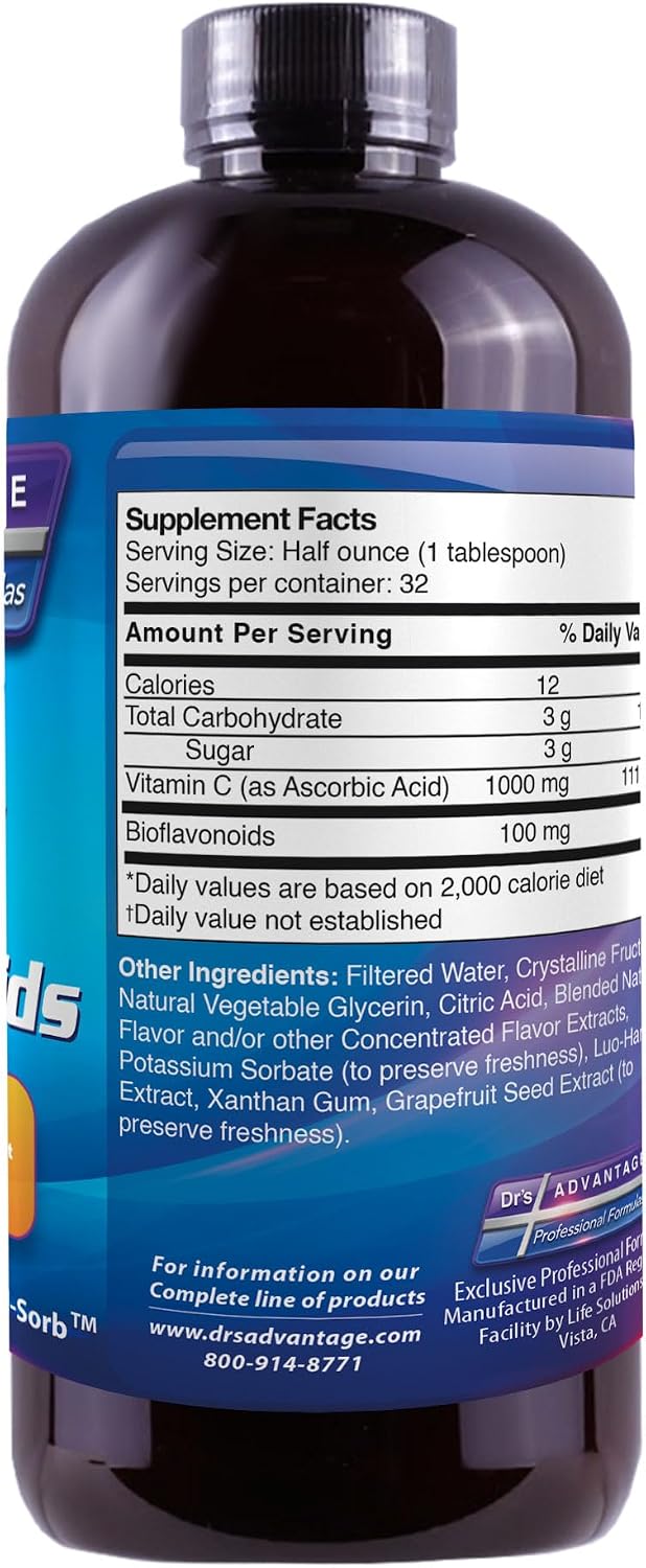 Liquid Vitamin C + Bioflavonoids 473 mL