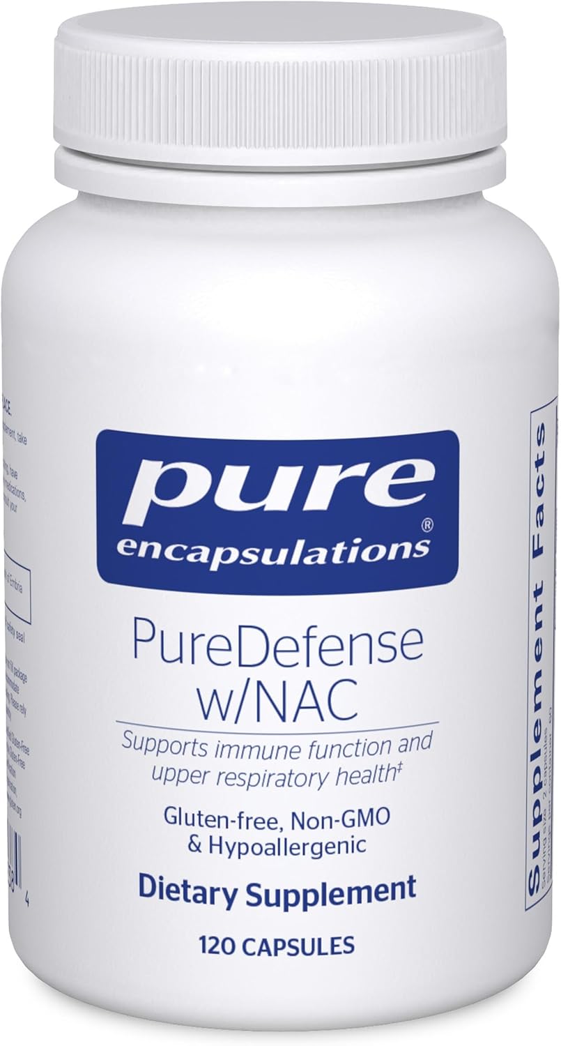 Pure Encapsulations PureDefense with NAC - Immune and Upper Respiratory Support, 120 Capsules