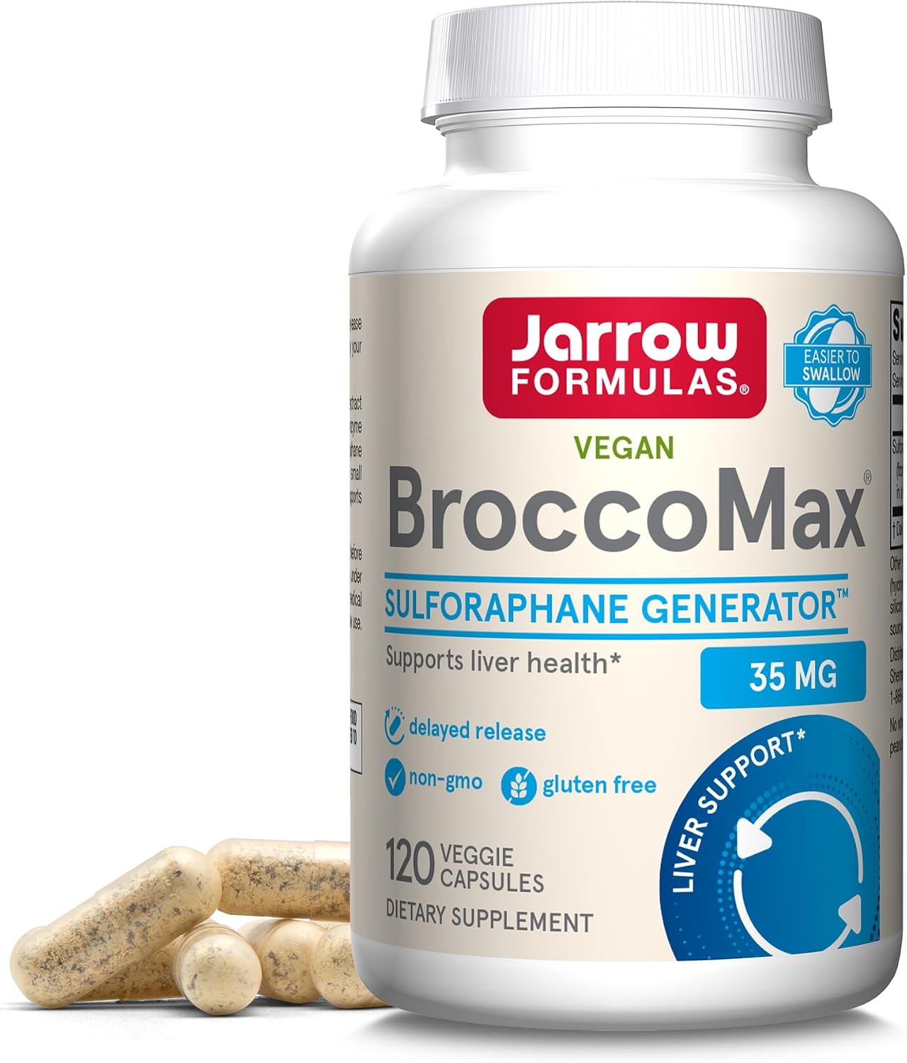 Jarrow Formulas BroccoMax Sulforaphane Generator - 60 Delayed Release Vegetarian Capsules