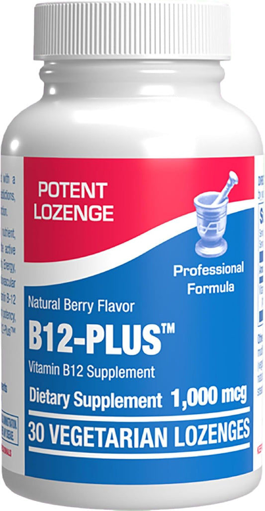 Anabolic Laboratories Vitamin B12 Methylcobalamin 1000 mcg Sublingual Lozenges, Berry Flavour, 30 Count