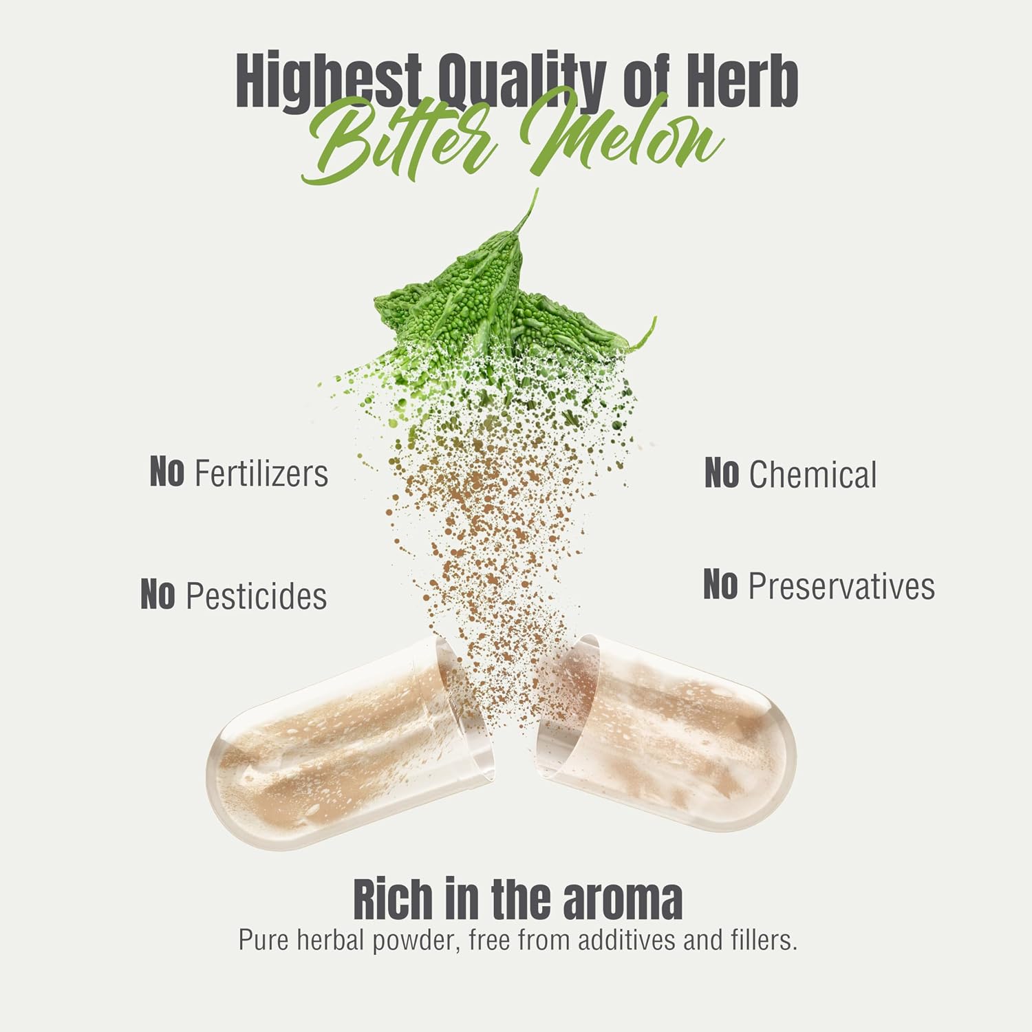 HerbsForever Bittermelon/Gourd Extra Strength (10:1) Extract – 800mg, 60 Veg Capsules