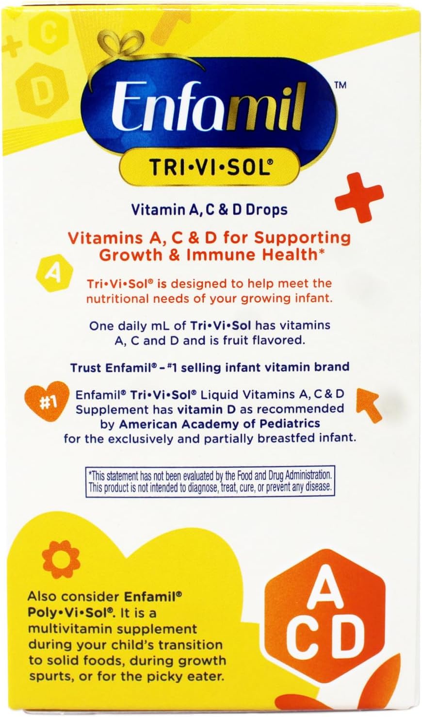 Enfamil Tri-Vi-Sol Supplement Drops – Vitamins A, D and C for Infants (Canada)