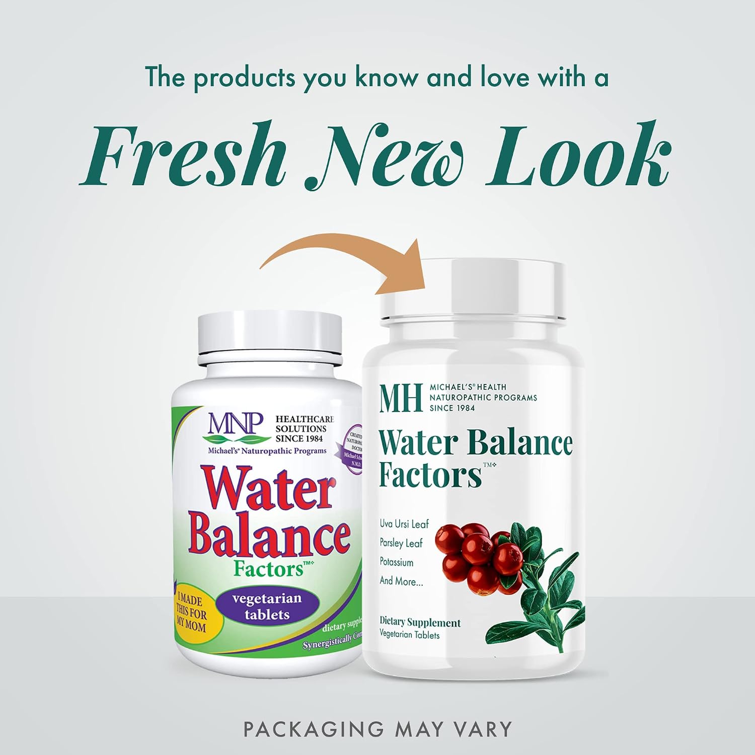 Michael's Health Naturopathic Programs Water Balance Factors - 90 Vegetarian Tablets - Potassium & Vitamin B6 - Supports Fluid Balance