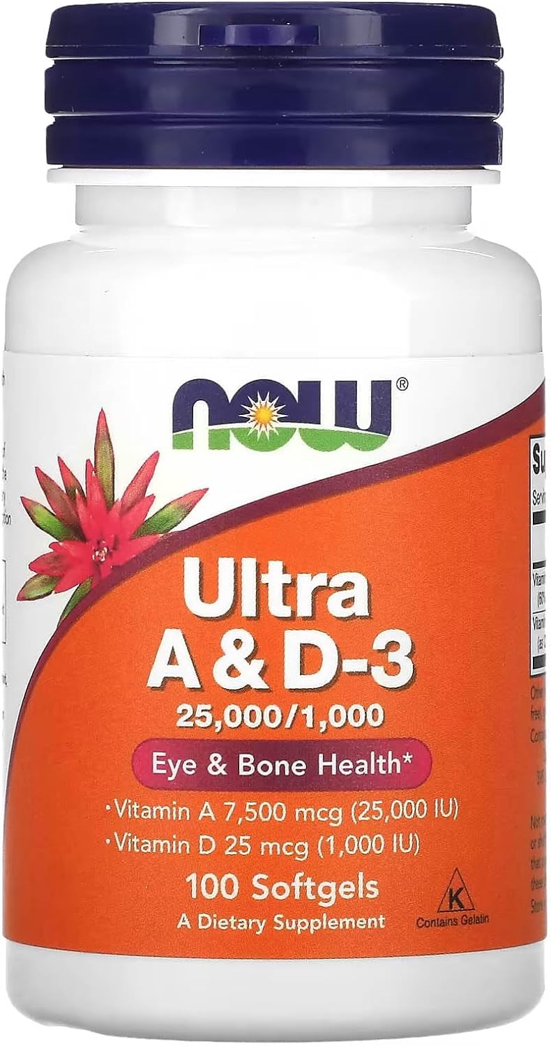 NOW Foods Ultra A & D 25000/1000 100 Softgels