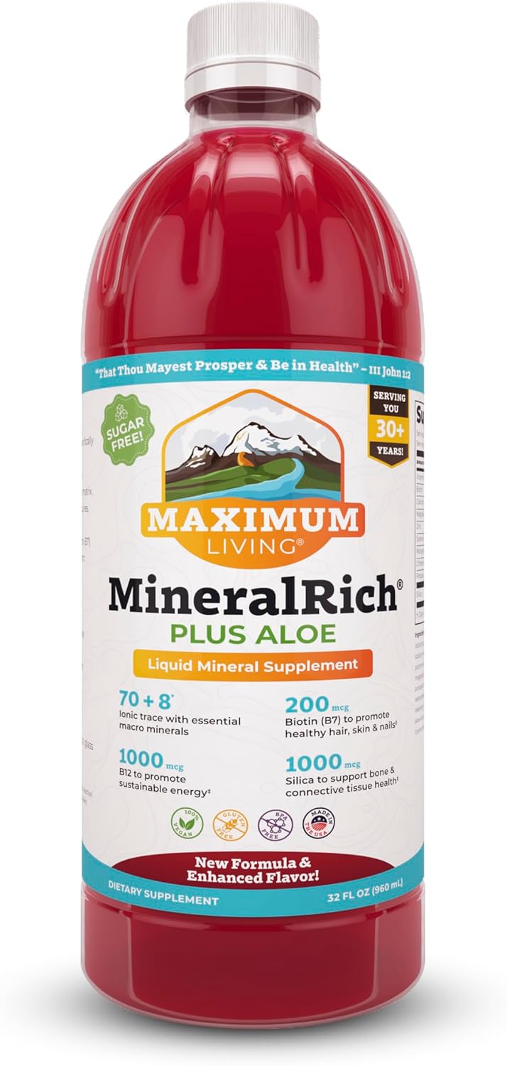 Maximum Living MineralRich Liquid Mineral Supplement with Aloe - 946 mL