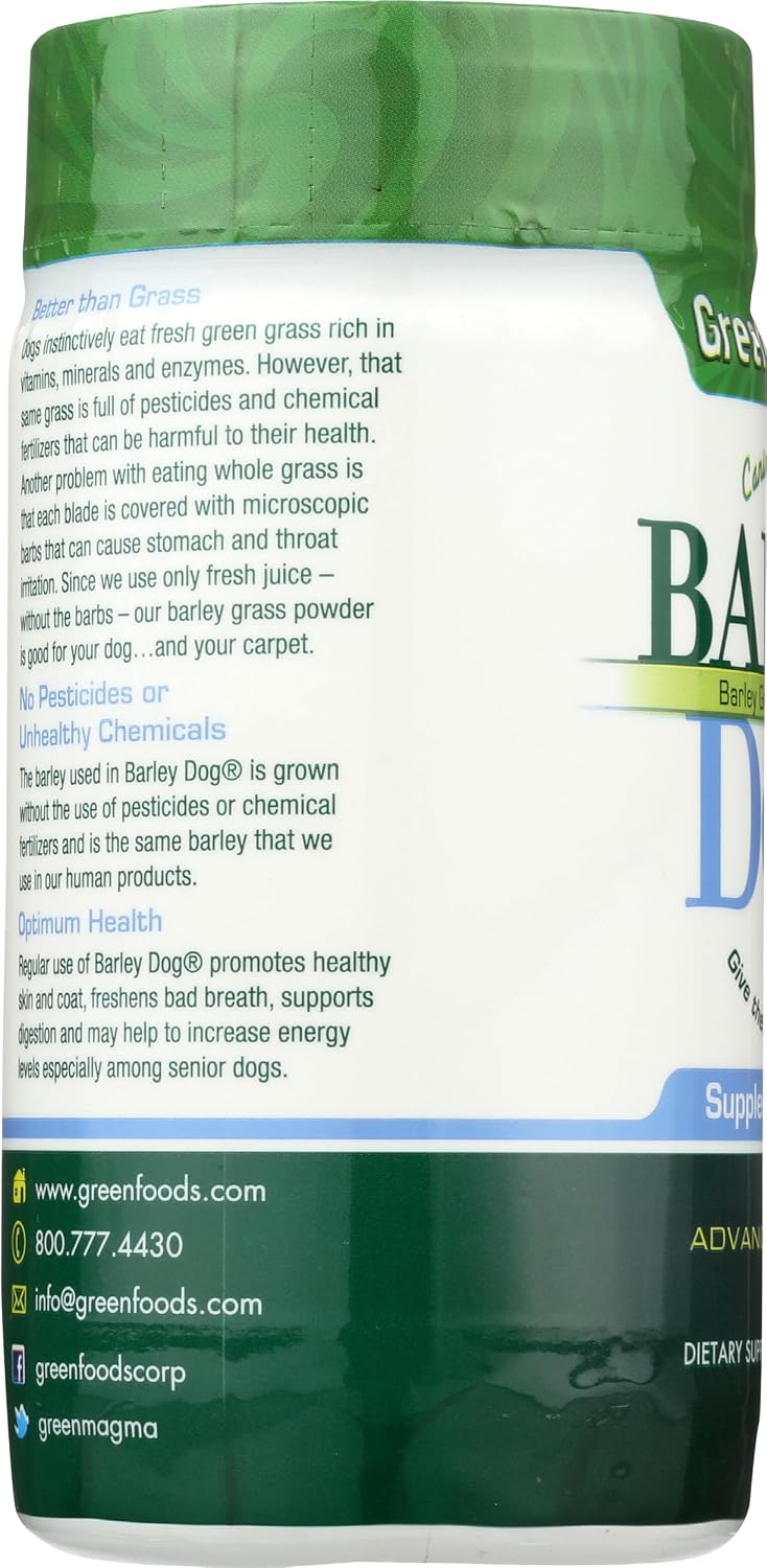 Green Foods Dog Barley Powder, 85 g