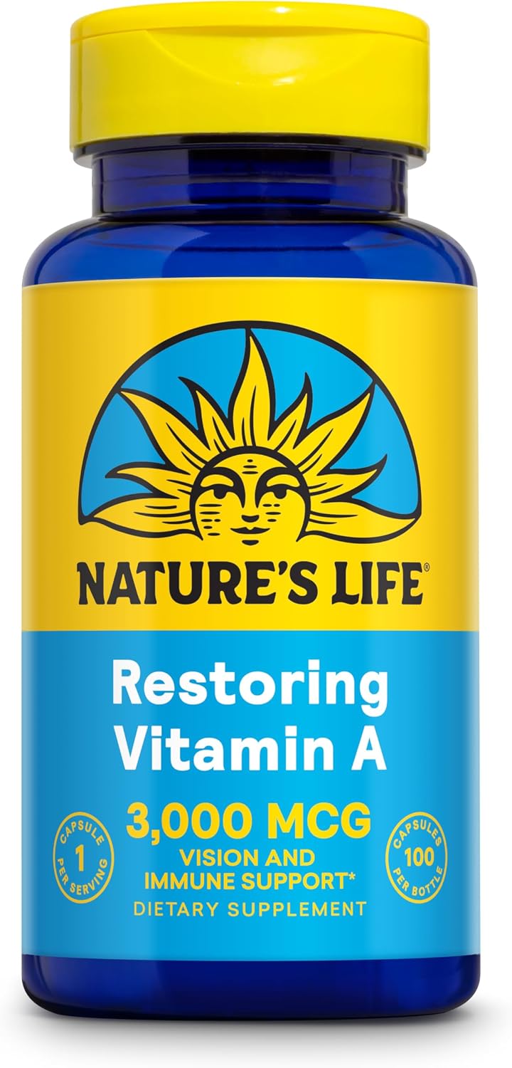 Nature's Life Vitamin A 10,000 IU Softgels (100 Count)