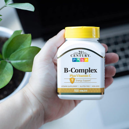 21st Century B Complex Plus Vitamin C, 100 Tablets
