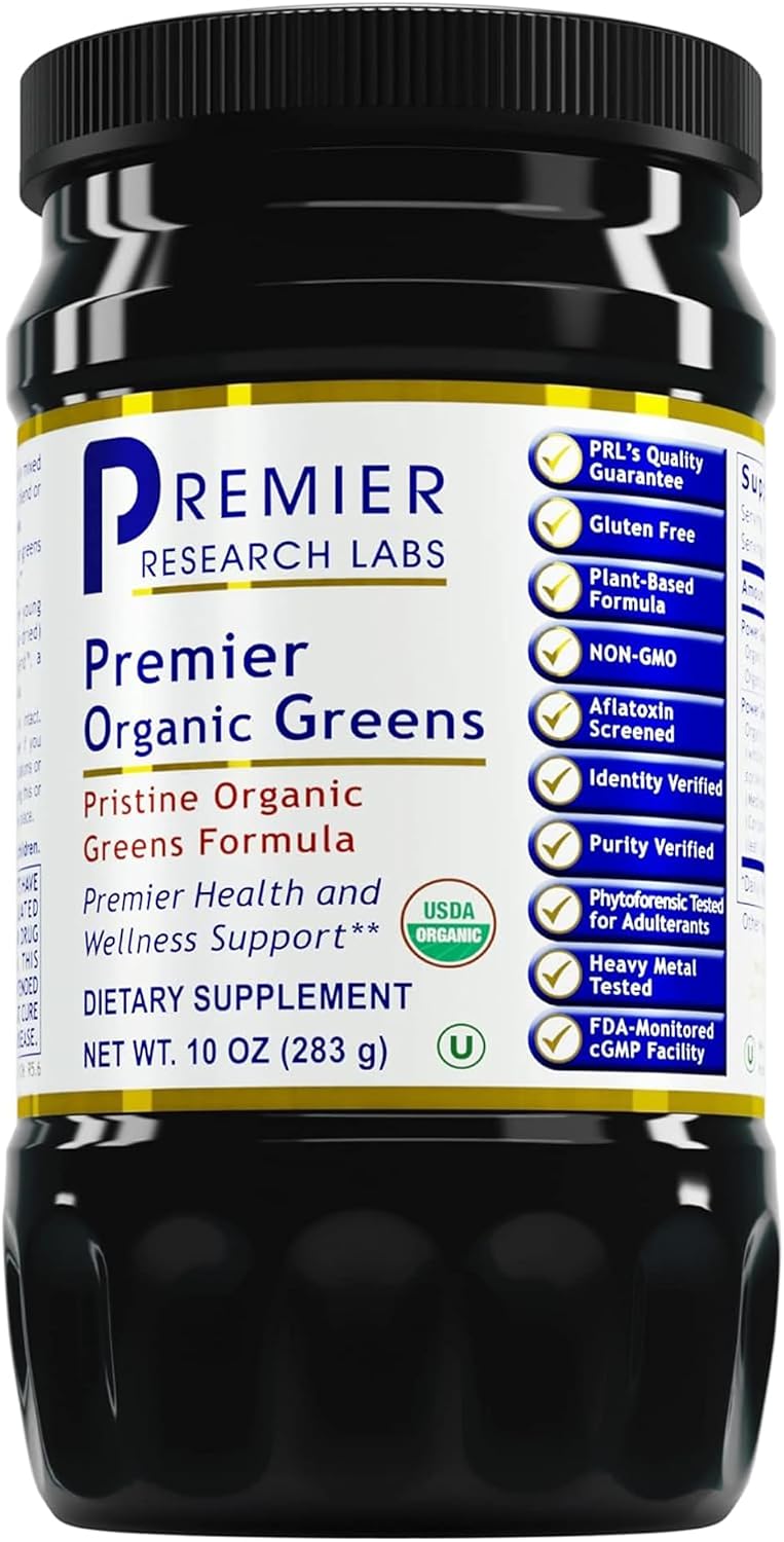 Premier Research Labs Premier Organic Greens - Super Greens Powder, 10 oz (283 g)