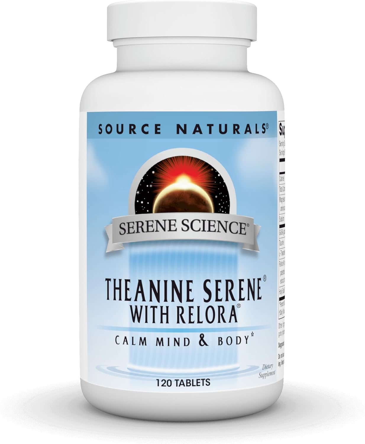 Source Naturals Serene Science Theanine Serene with Relora, Magnesium and GABA - 30 Tablets
