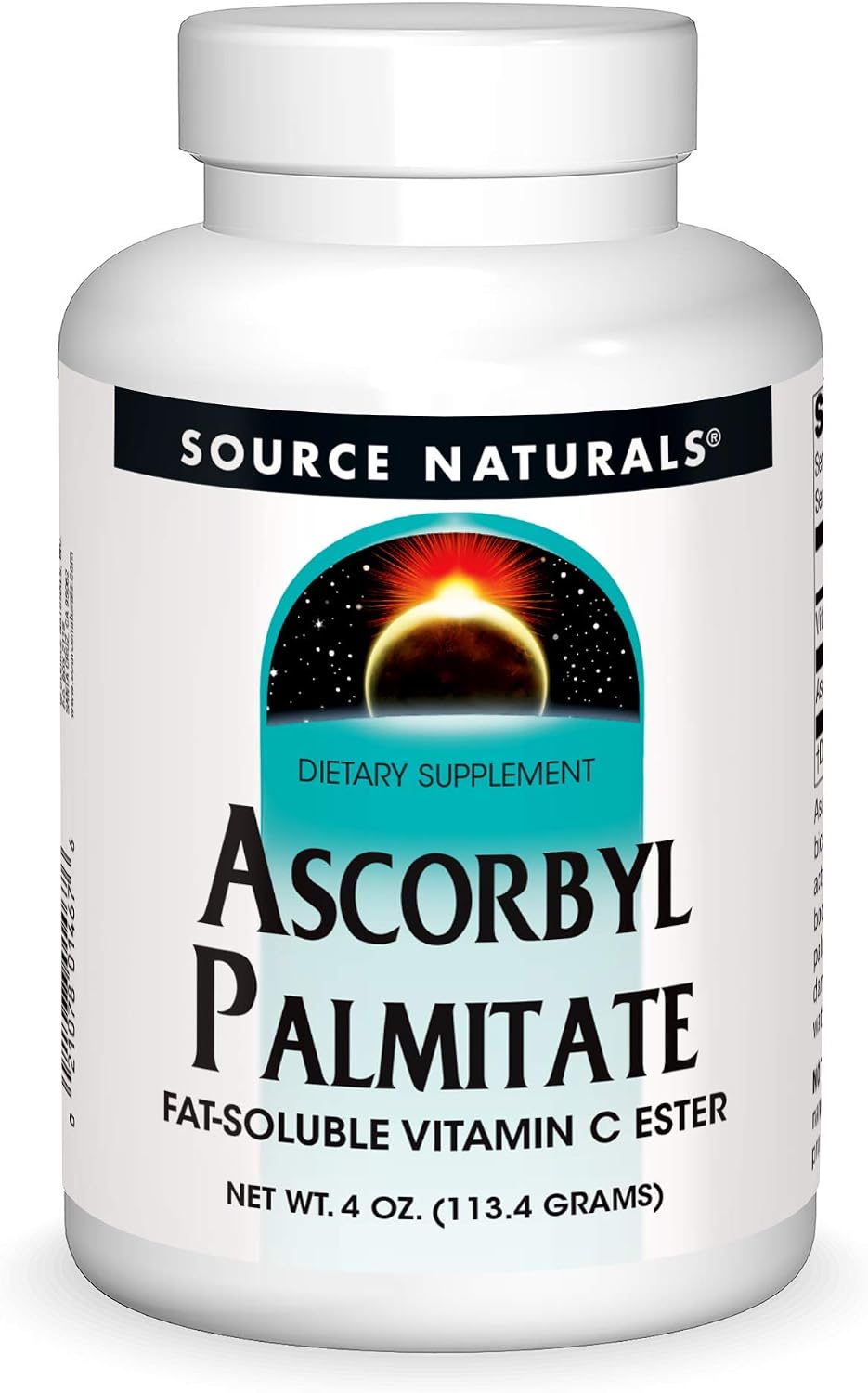 Source Naturals Ascorbyl Palmitate - Fat-Soluble Vitamin C Ester Powder, 56 g