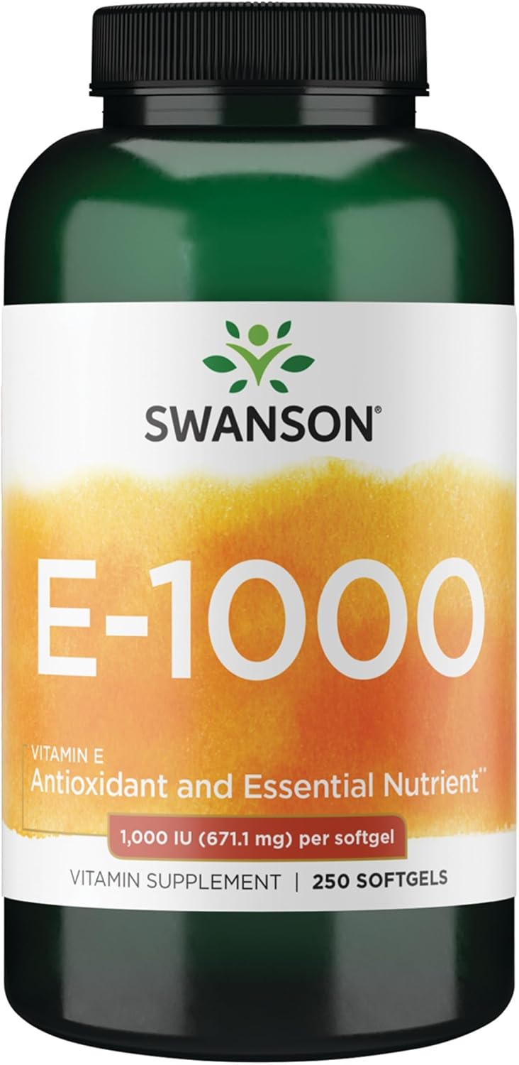 Swanson Natural Vitamin E 1000 IU (671.10 mg) 250 Softgels