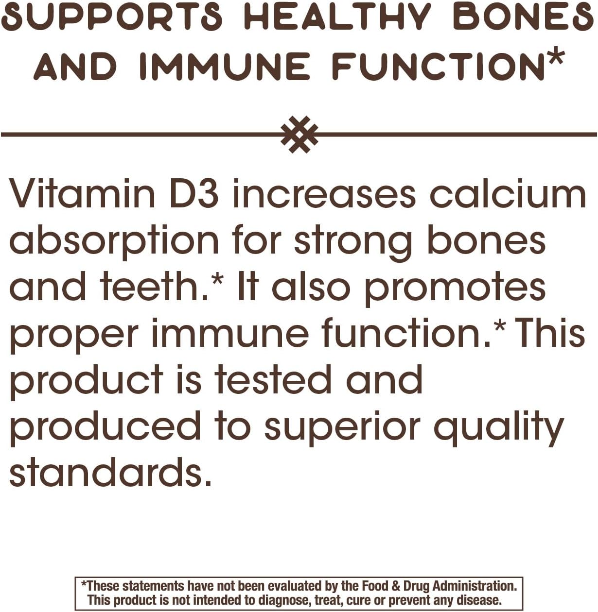 Nature's Way Vitamin D3 Extra Strength, Sugar-Free, Chocolate Flavoured, 90 Chewables