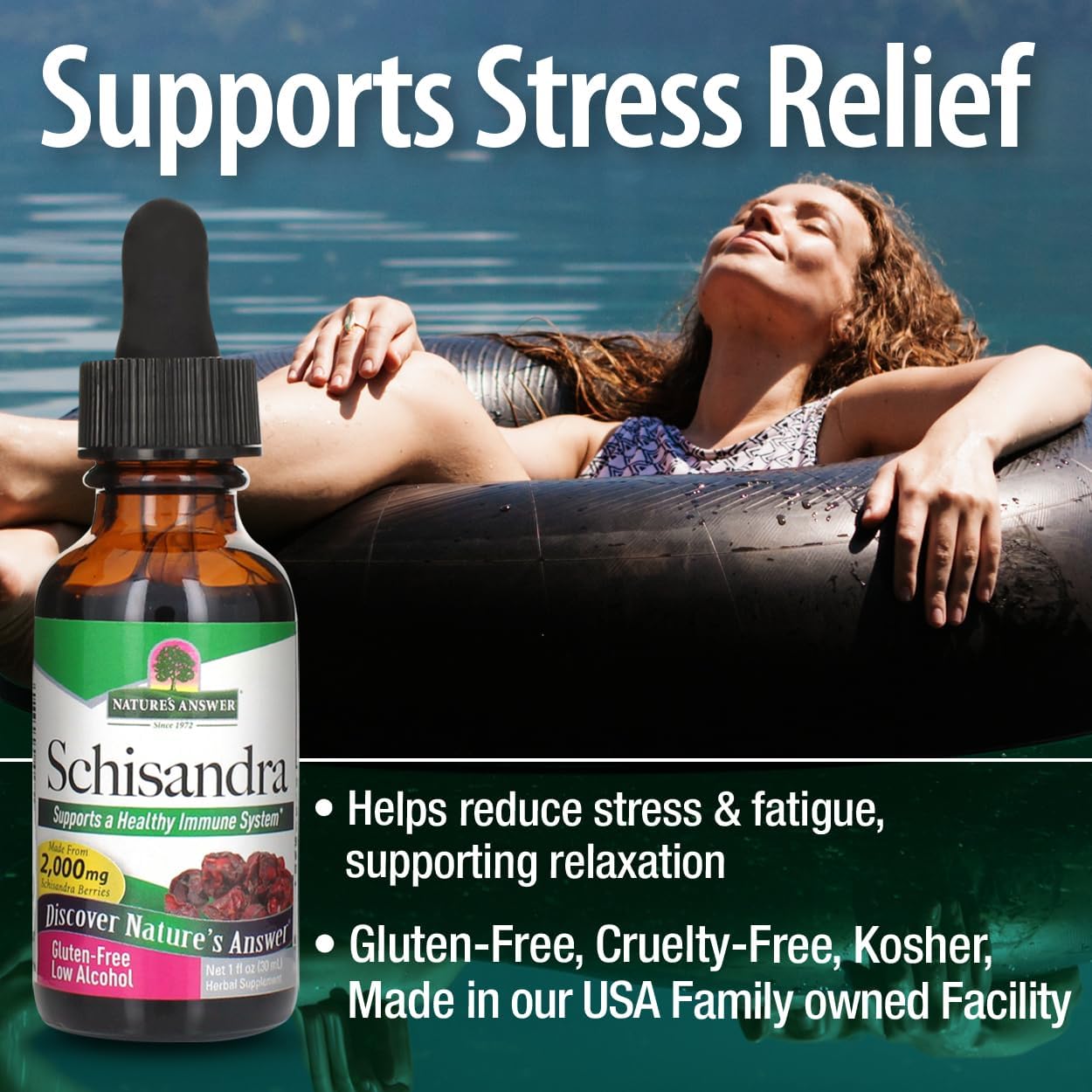 Nature's Answer Schisandra Berry Liquid Extract with Organic Alcohol, 30 mL