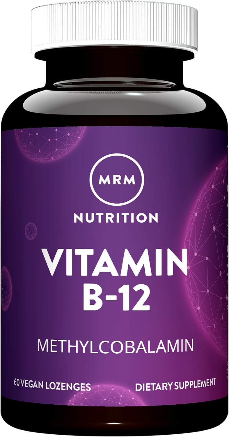 MRM Nutrition Vitamin B12 with Folic Acid - 2000 mcg Methylcobalamin Vegan Lozenges