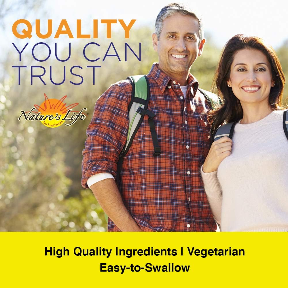 Nature's Life Vitamin K 1000 mcg | Phylloquinone K-1 Supplement for Bone and Heart Health | 50 Vegetarian Capsules