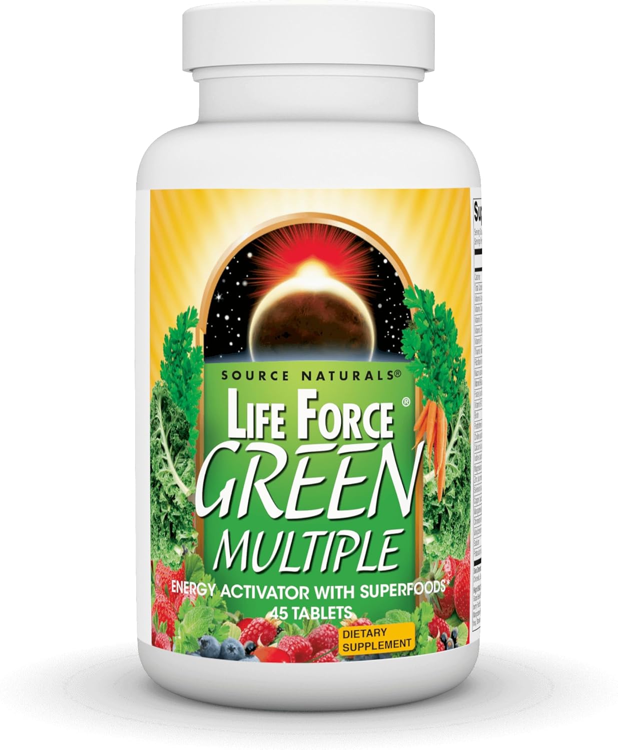 Source Naturals Life Force Green Multiple, Energy Activator with Superfoods* - 90 Tablets