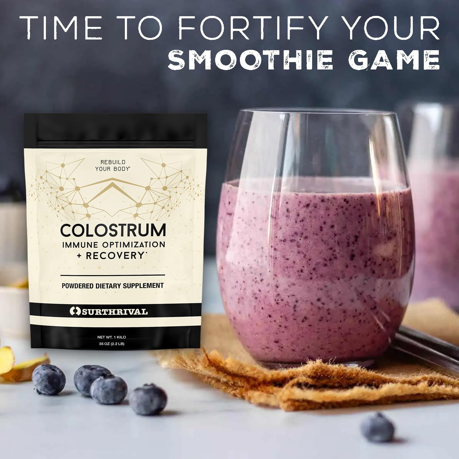 Surthrival Colostrum Powder – Immune Support & Recovery, 184 g