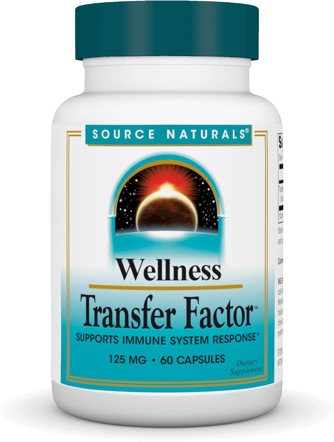Source Naturals Wellness Transfer Factor - Immune Support Supplement, 125 mg, 60 Capsules