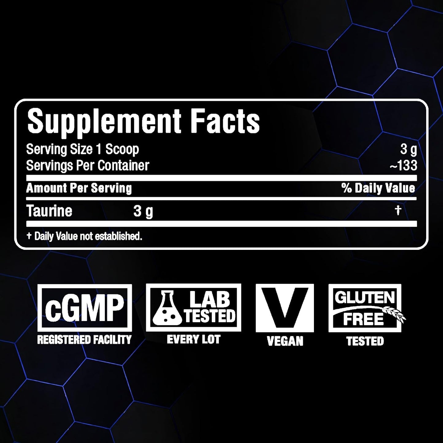 ALLMAX Essentials Taurine Powder - 400g (133 Servings) - görsel 8