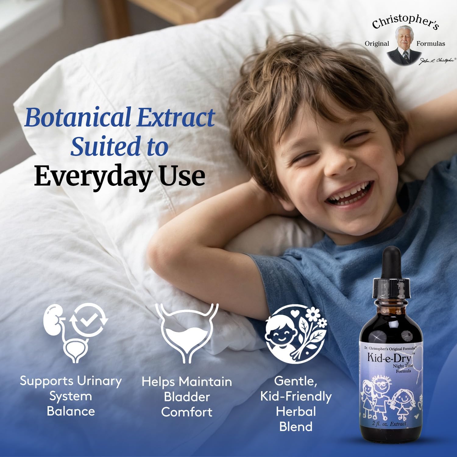 Christopher's Original Formulas Kid-e-Dry Glycerite, Herbal Blend for Urinary System Support, 60 mL
