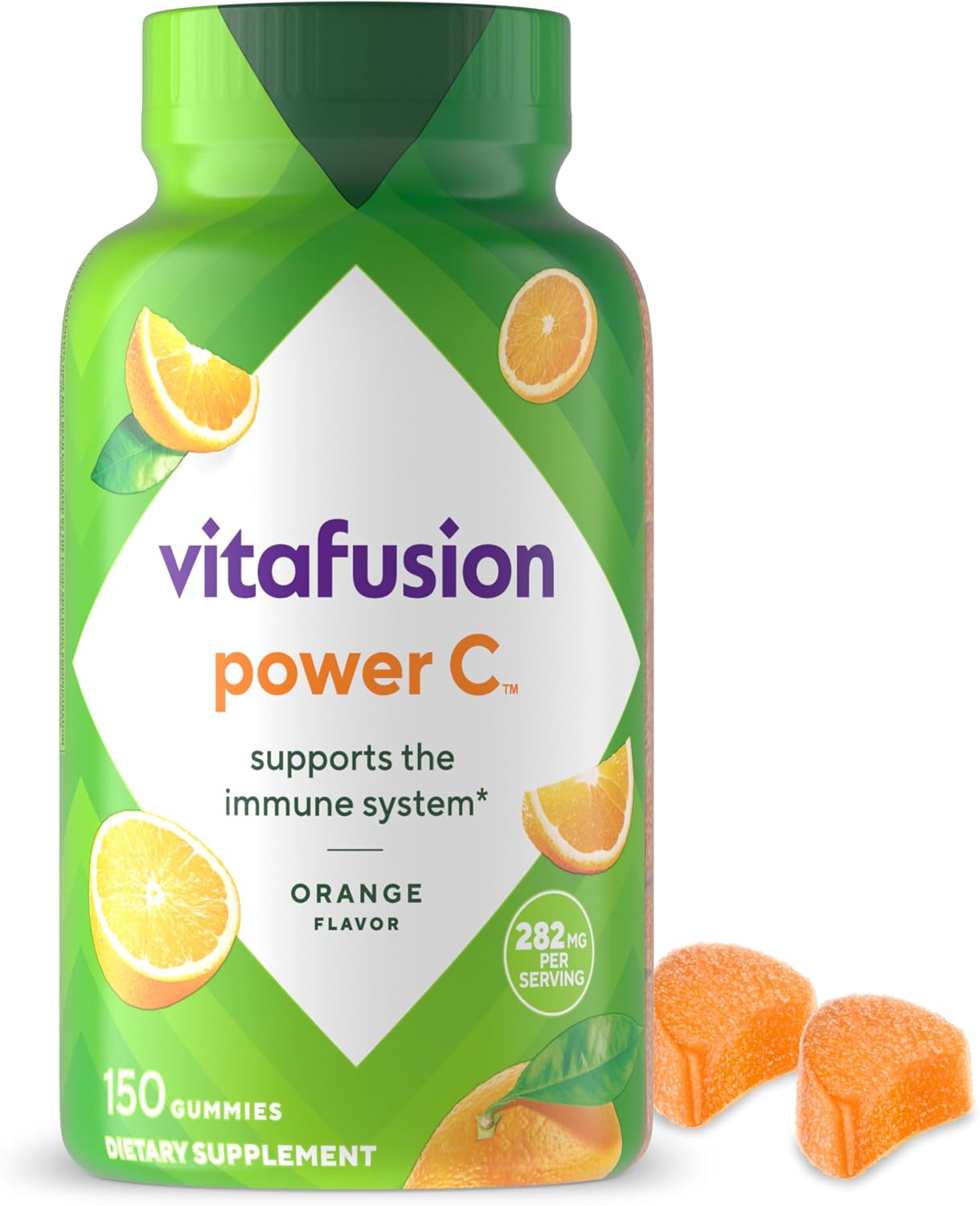 Vitafusion Power C Vitamin C Gummies - Orange Flavoured - 282 mg - 150 Count