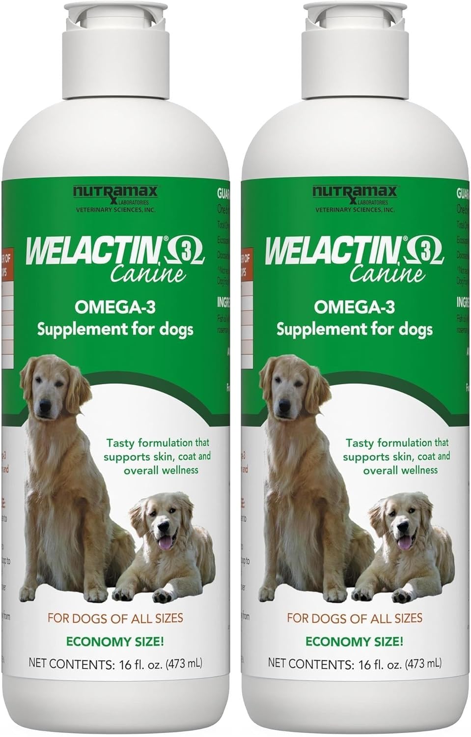 Nutramax Welactin Omega-3 Fish Oil for Dogs – 16 oz Liquid