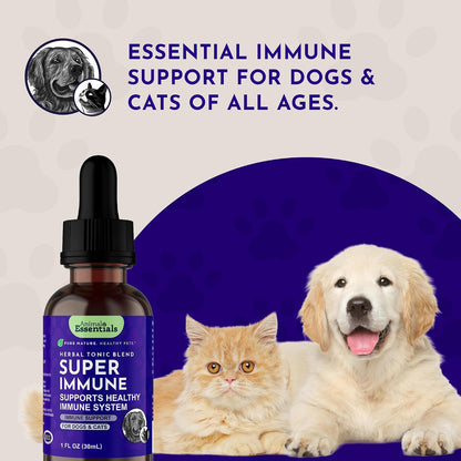 Animal Essentials Super Immune – Immune Support Supplement for Dogs and Cats (60 ml)