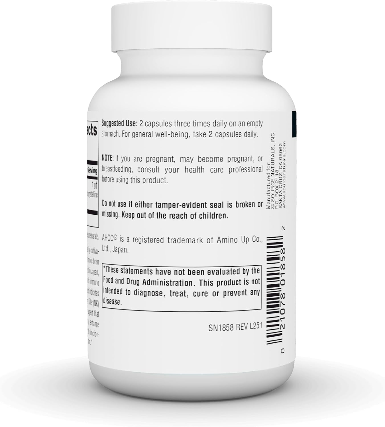 Source Naturals AHCC 500 mg, 60 Capsules
