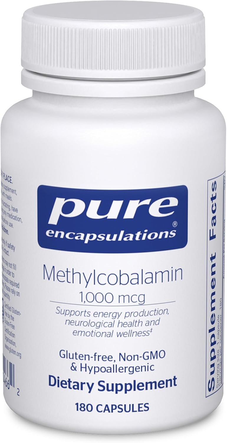 Pure Encapsulations Methylcobalamin 1,000 mcg – Vitamin B12 Supplement for Nerve & Energy Support