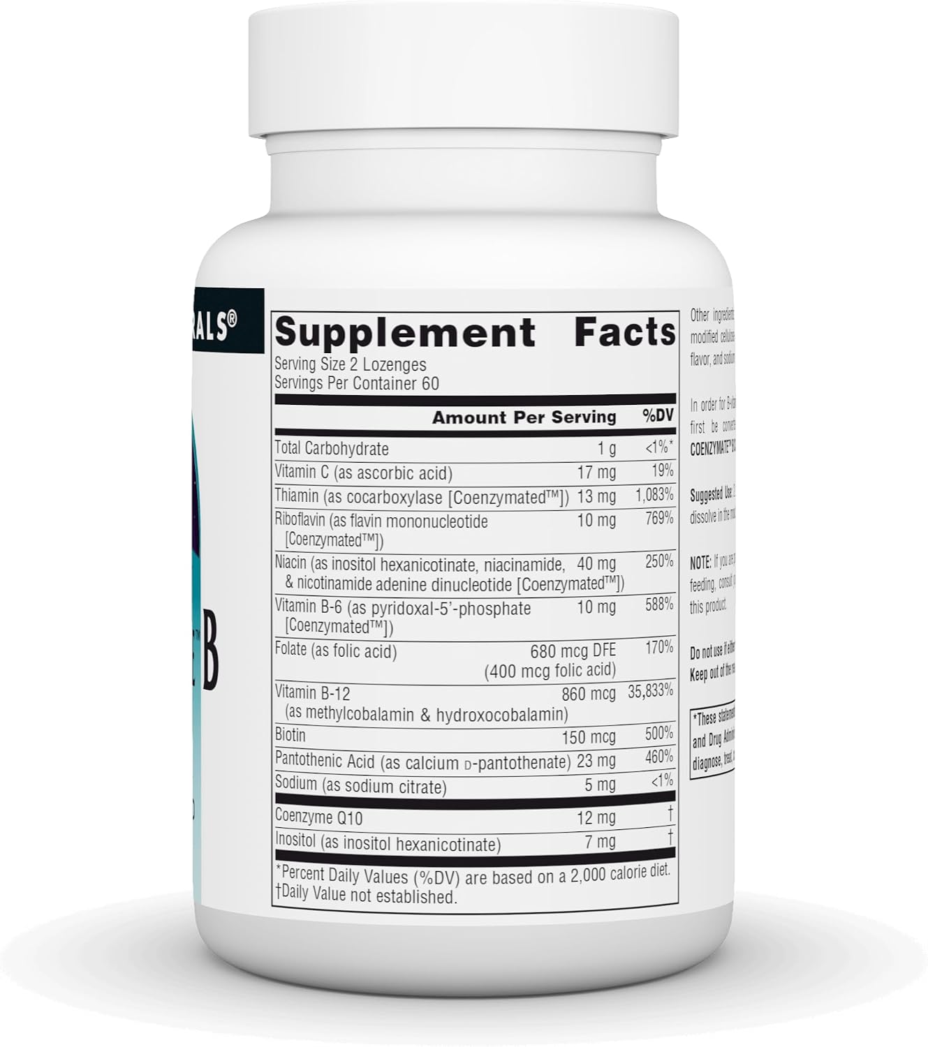Source Naturals Coenzymate B Complex - 120 Orange Flavoured Lozenges