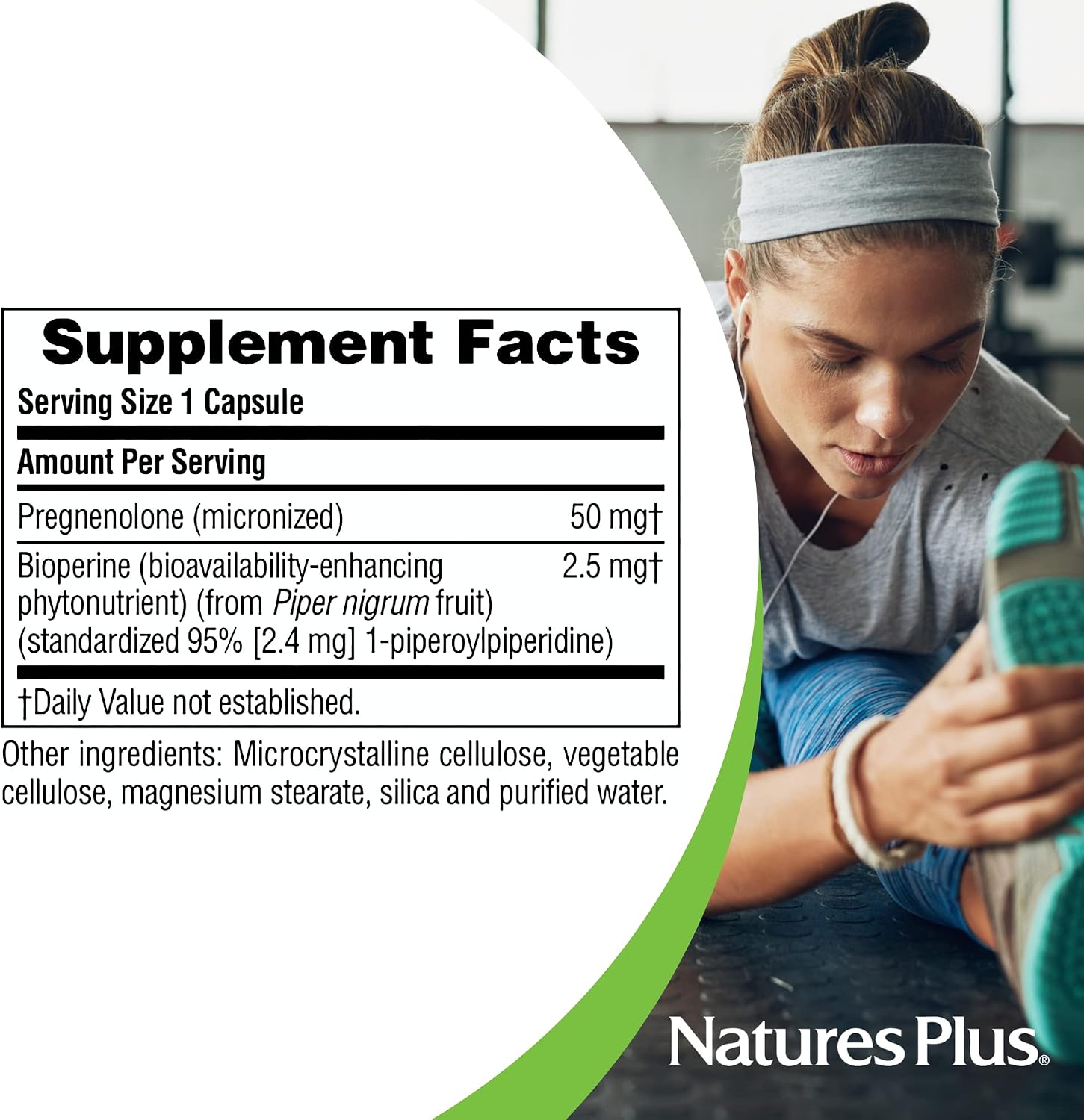 NaturesPlus Ultra Pregnenolone, 60 Capsules – Hormonal and Cognitive Support