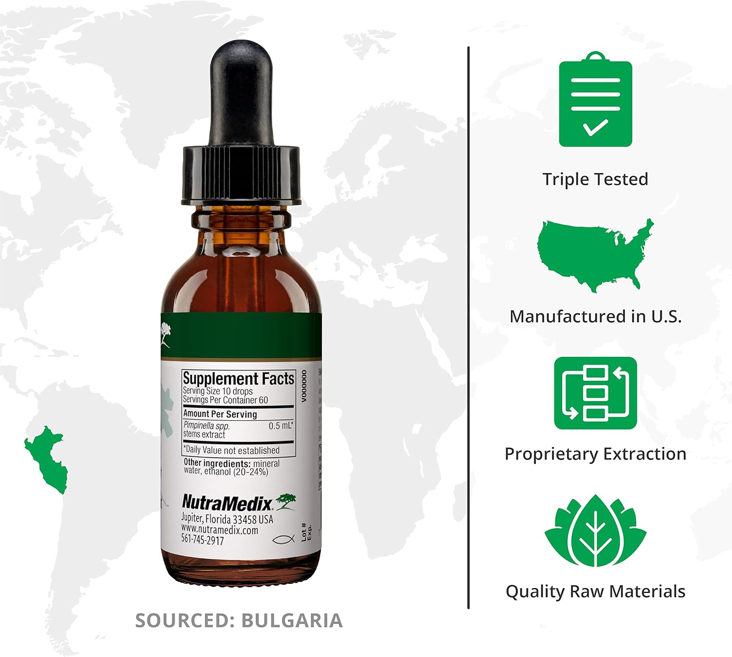 NutraMedix Pinella - Liquid Anise Drops for Brain Health Support (30 ml)