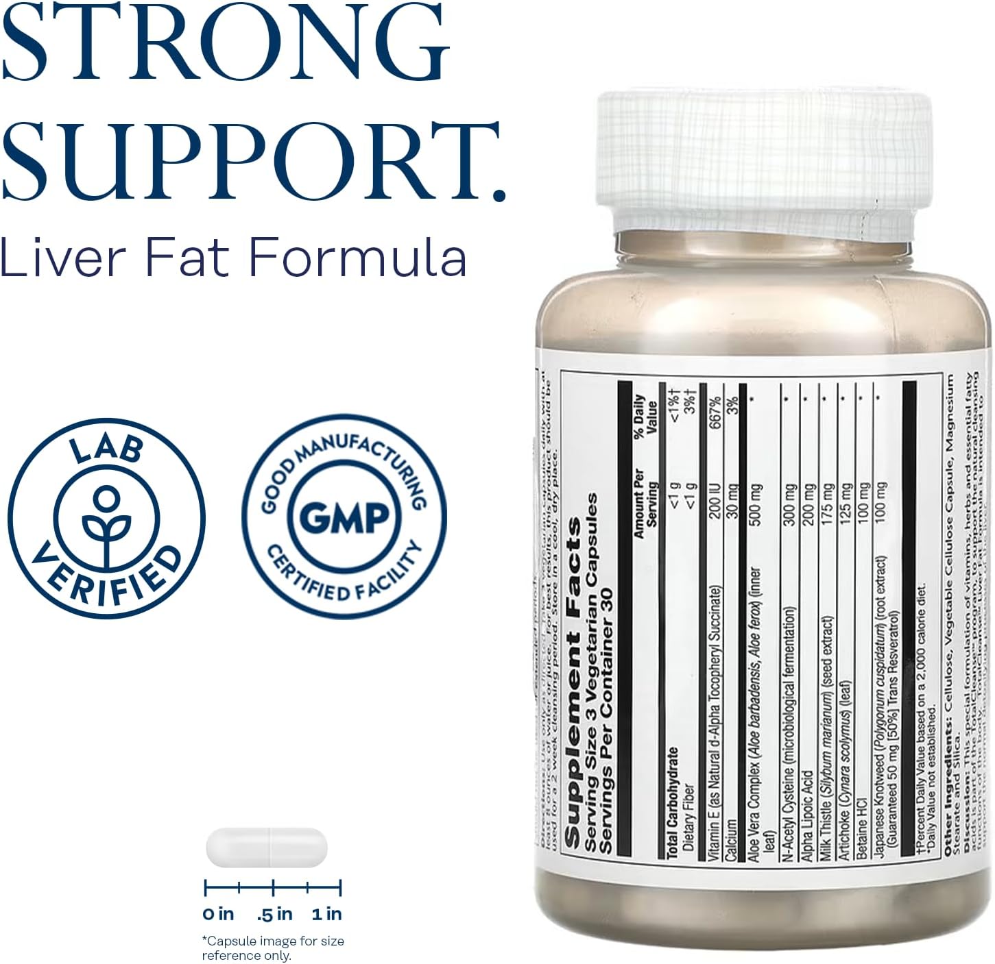 SOLARAY Total Cleanse Liver Fat Formula, Veg Cap, 90ct