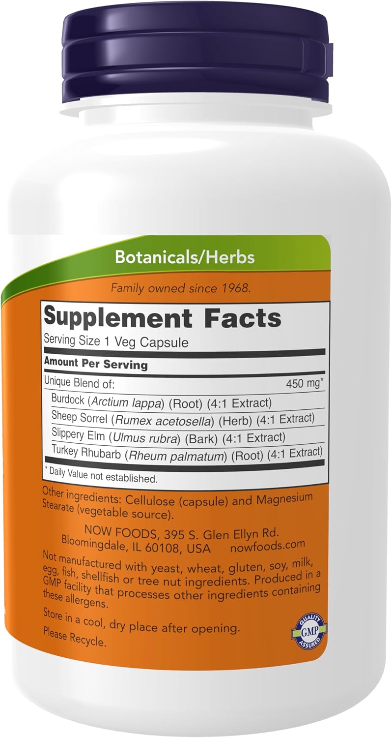 NOW Foods Ojibwa Herbal Extract 450 mg, 180 Veg Capsules