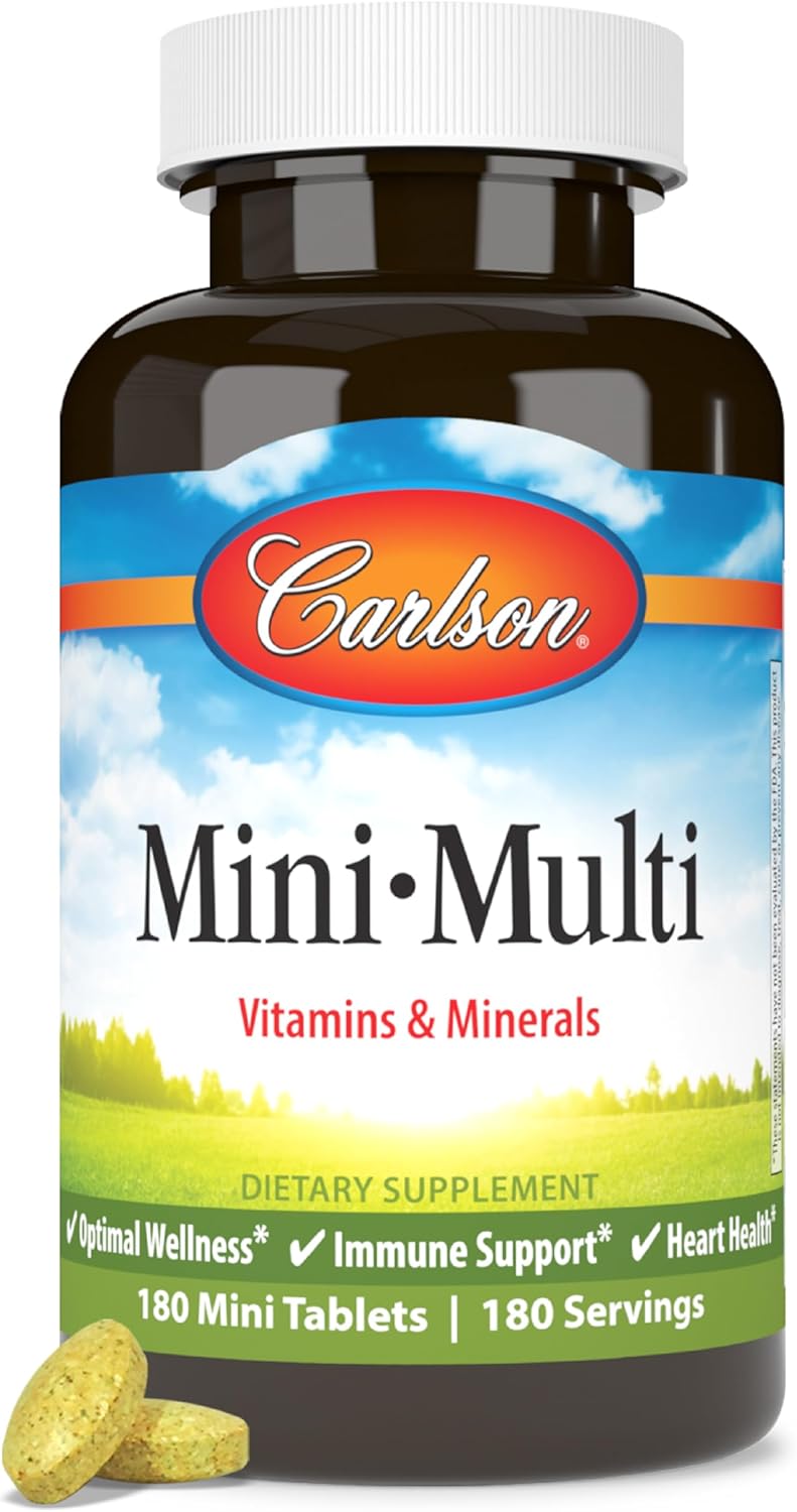 Carlson Mini-Multi Multivitamin Tablets, 180 Mini Tabs