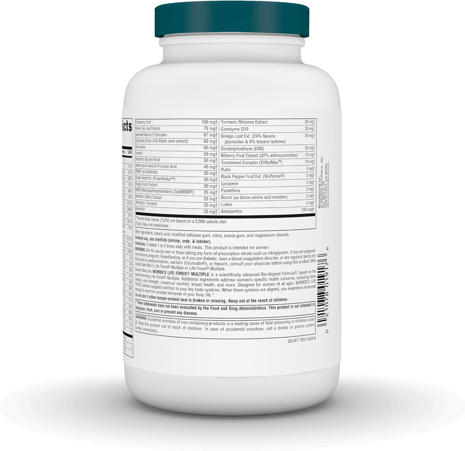 Source Naturals Women's Life Force Multiple Multivitamin - 180 Tablets